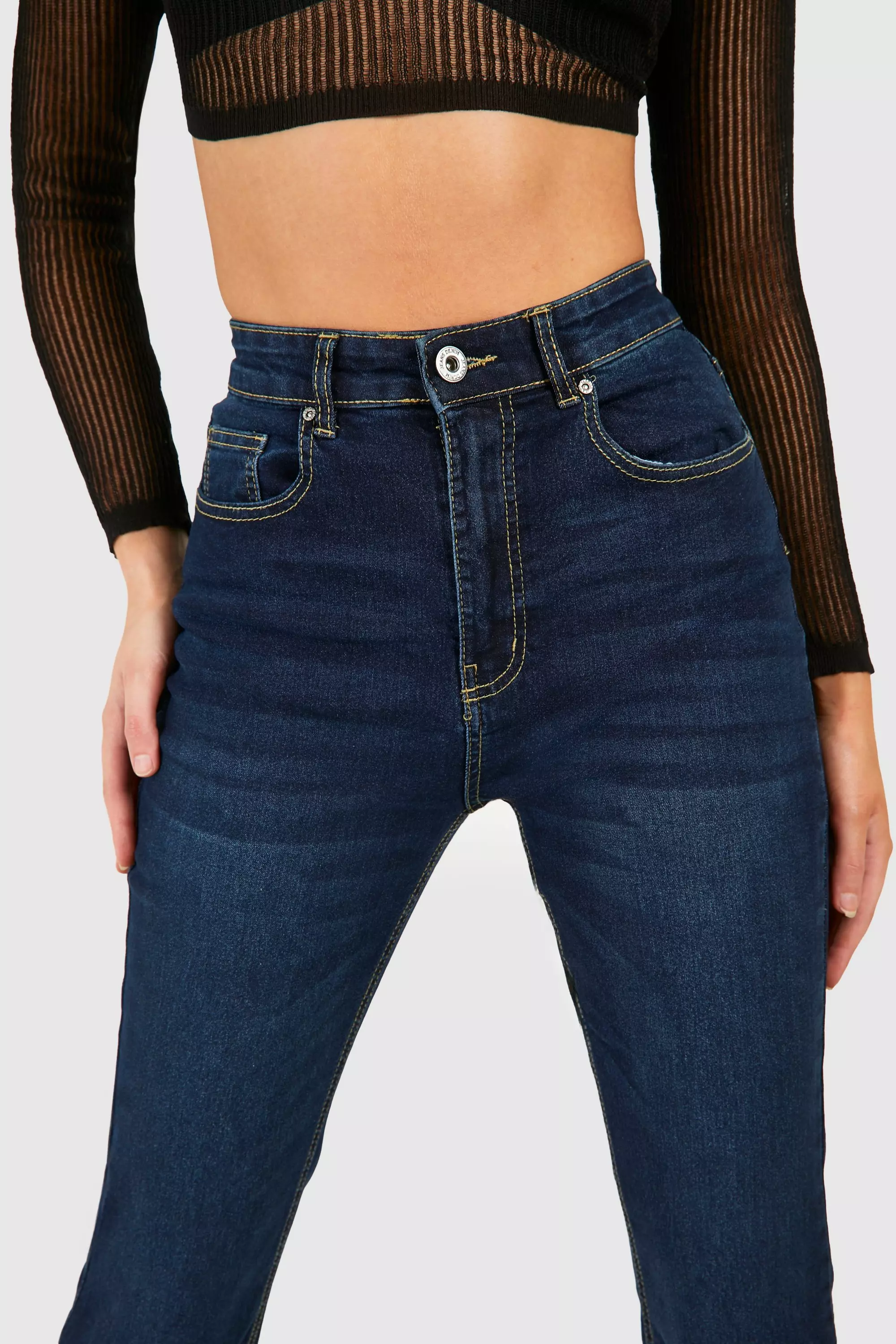 Indigo Basics Flared Jeans                    alternative image