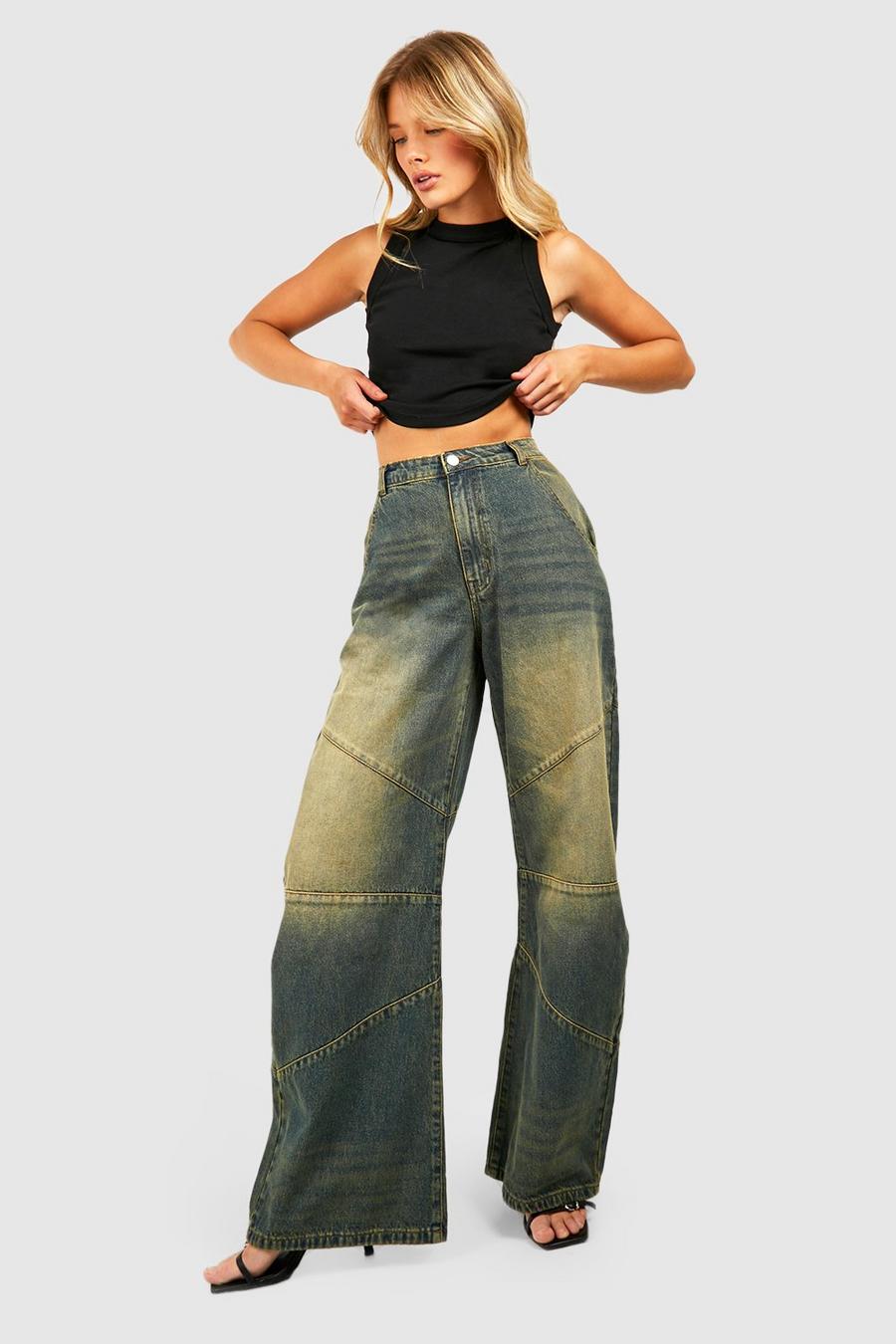 Jeans mit weitem Bein, Vintage blue image number 1