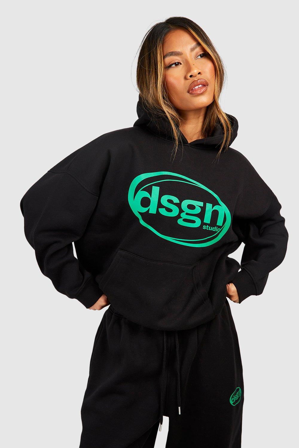 Women's Dsgn Studio Text Slogan Hooded Tracksuit