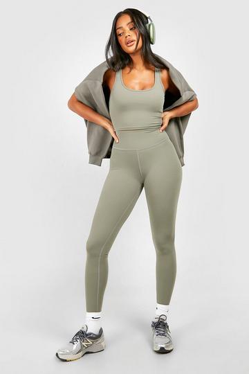 DSGN Studio Highwaist Supersoft Peached Sculpt Legging khaki