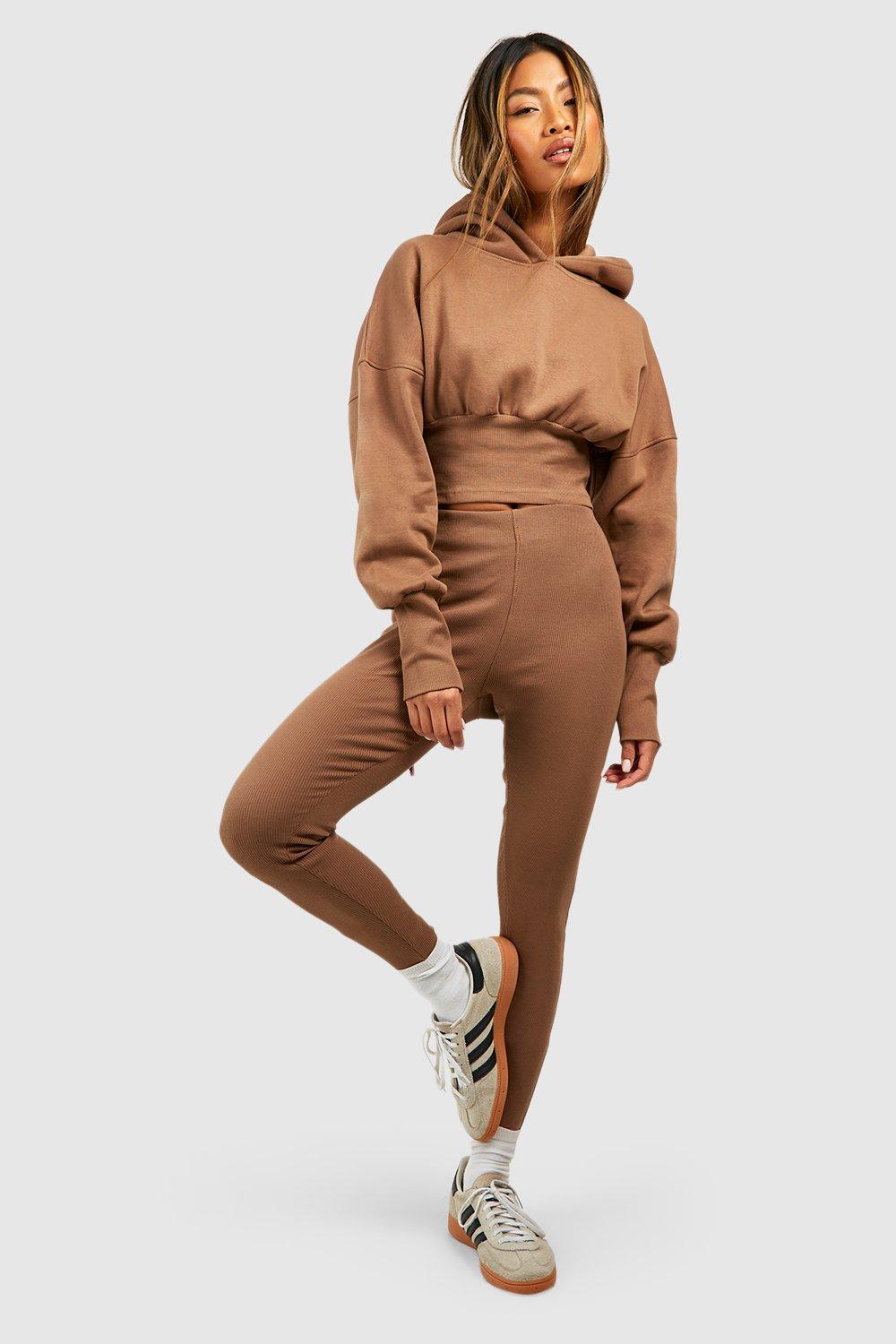 Rib Detail Corset Hoodie