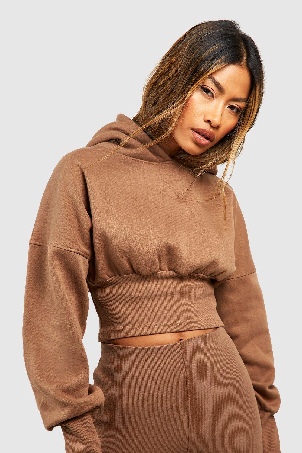Boohoo corset hoodie hotsell
