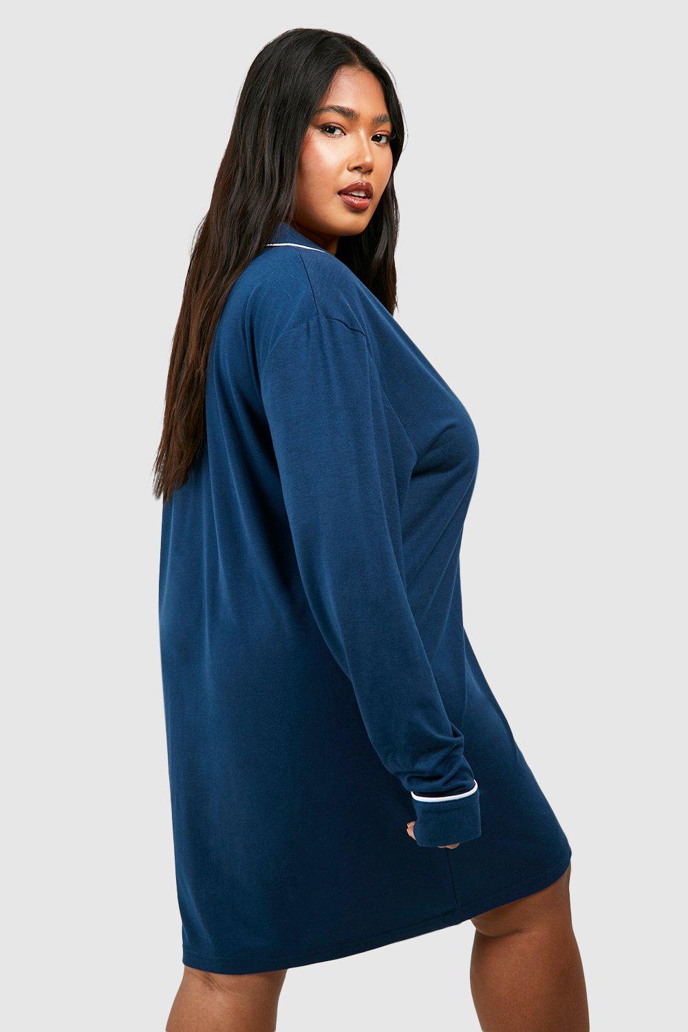 Plus size discount long sleep shirt