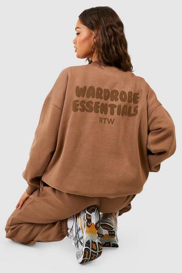 Wardrobe Essentials Oversized Sweatshirt mocha