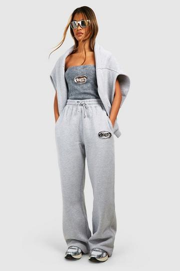 Grey Dsgn Metal Trim Straight Leg Jogger