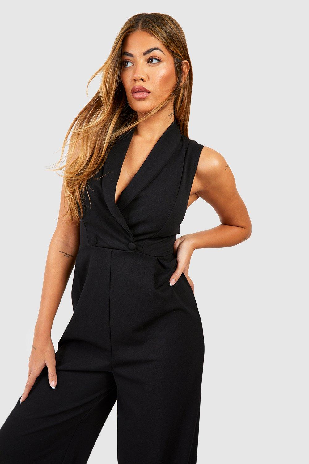 Boohoo tailored best sale wide leg jumpsuit