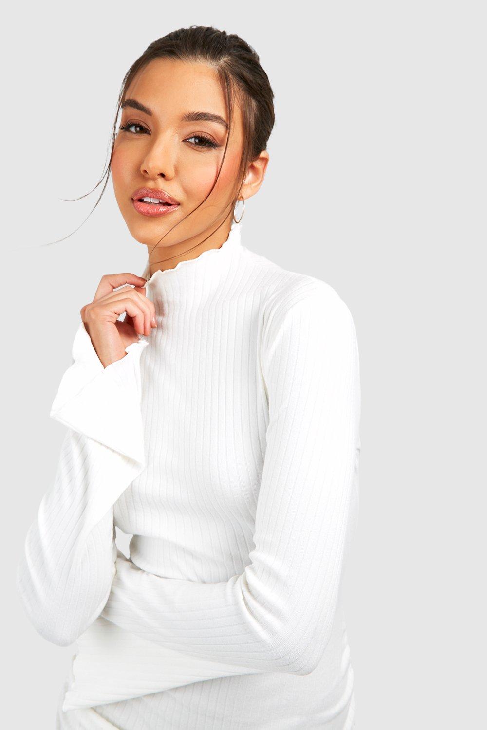 Ruched hotsell neck turtleneck