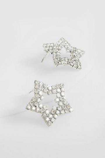 Star Stud Earrings silver