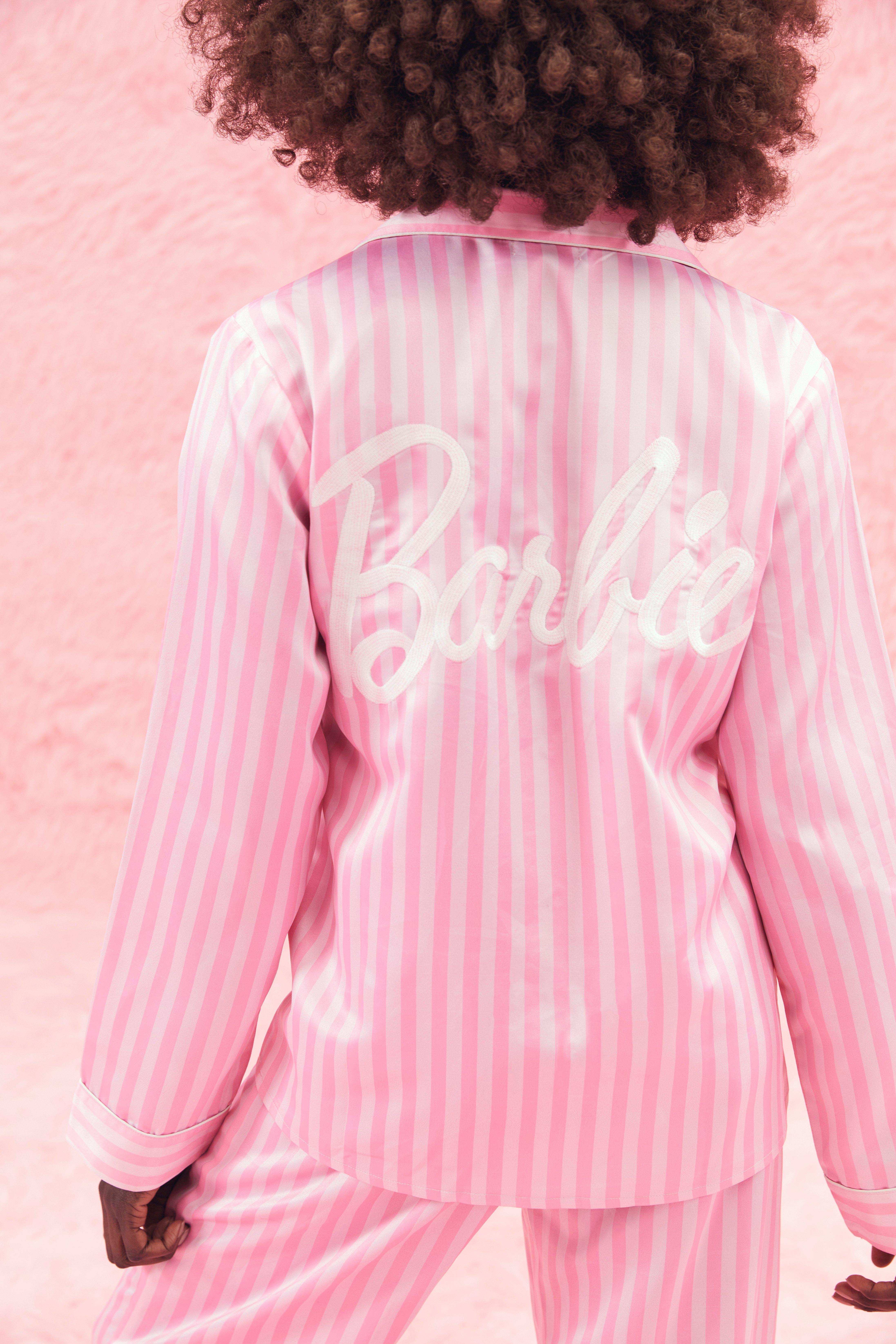 Boohoo pink 2024 stripe pjs