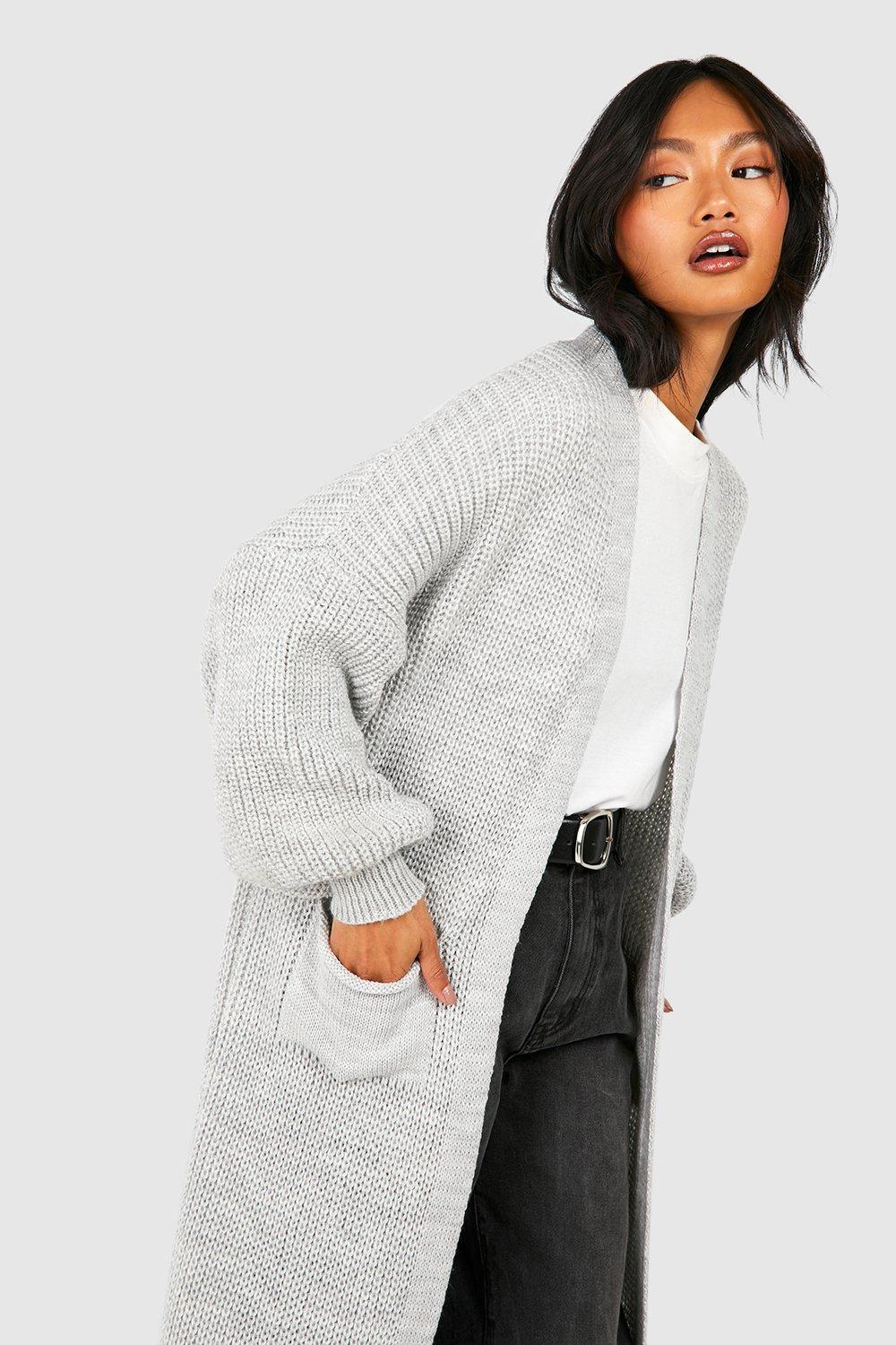 Boohoo grey clearance cardigan