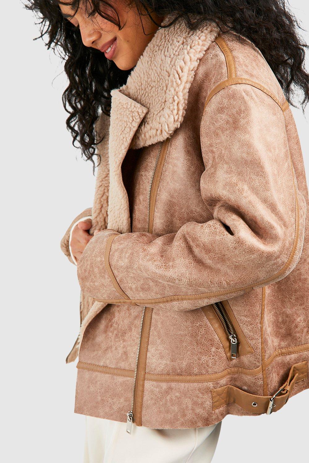 Chaqueta Aviador Beige