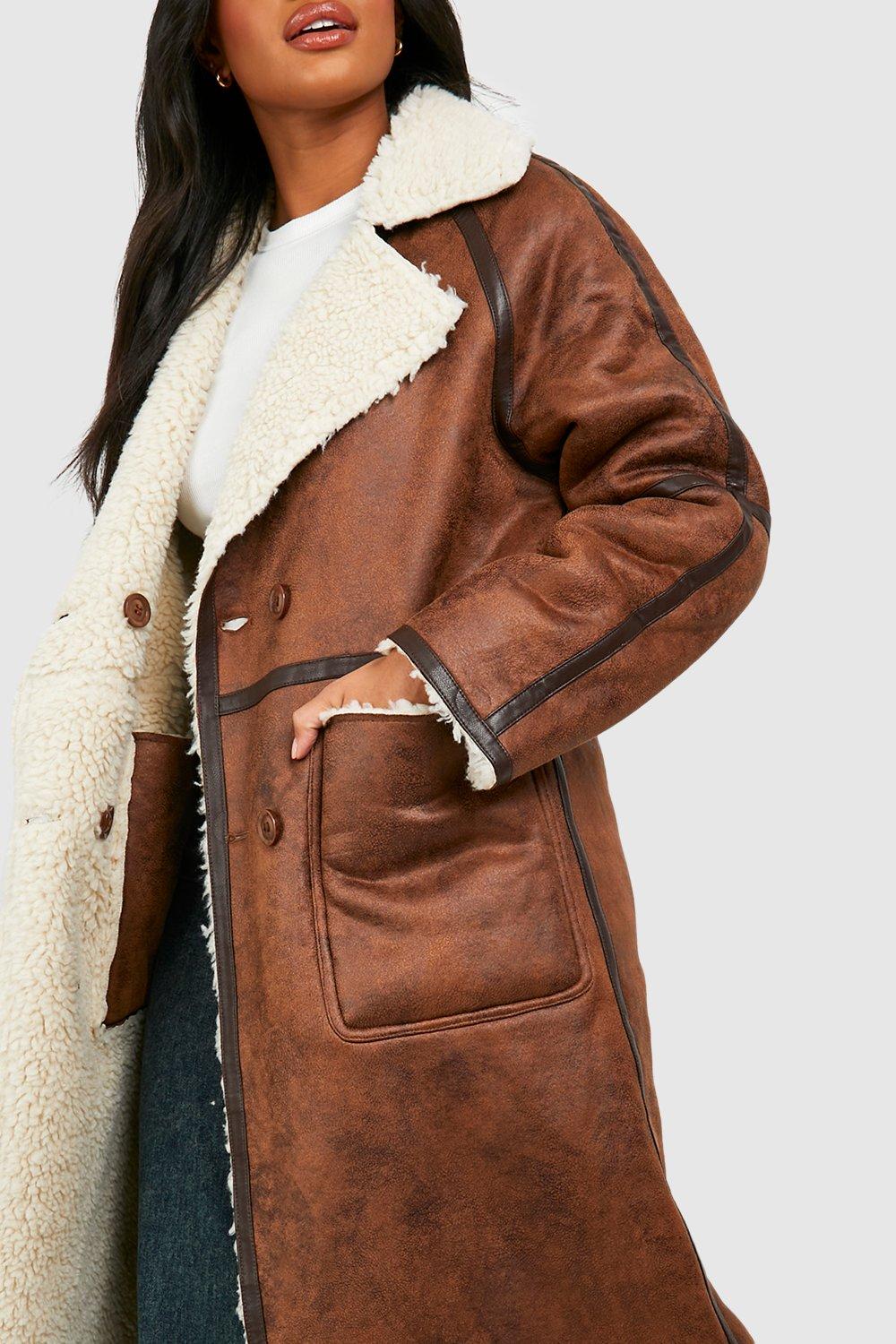 Reversible Teddy Bonded Coat