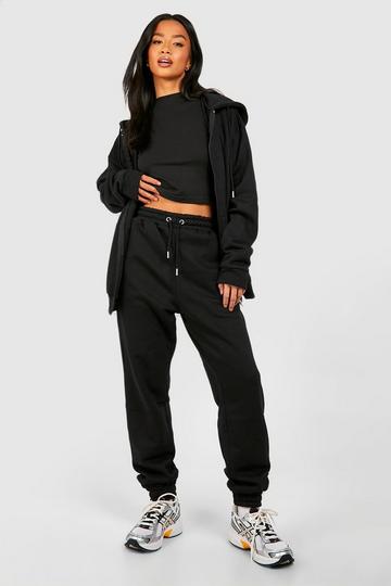 Black Petite Dsgn Studio 3 Piece Zip Through Tracksuit