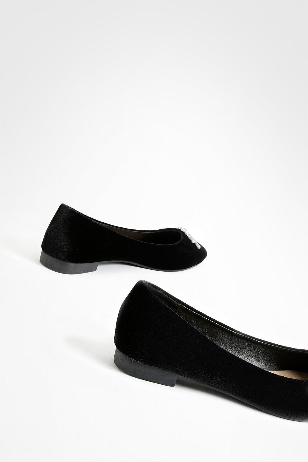 Velvet on sale pointed flats