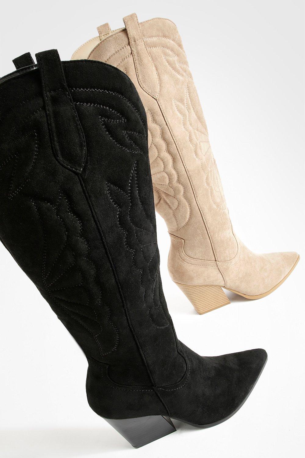 Cowboy hot sale boots boohoo