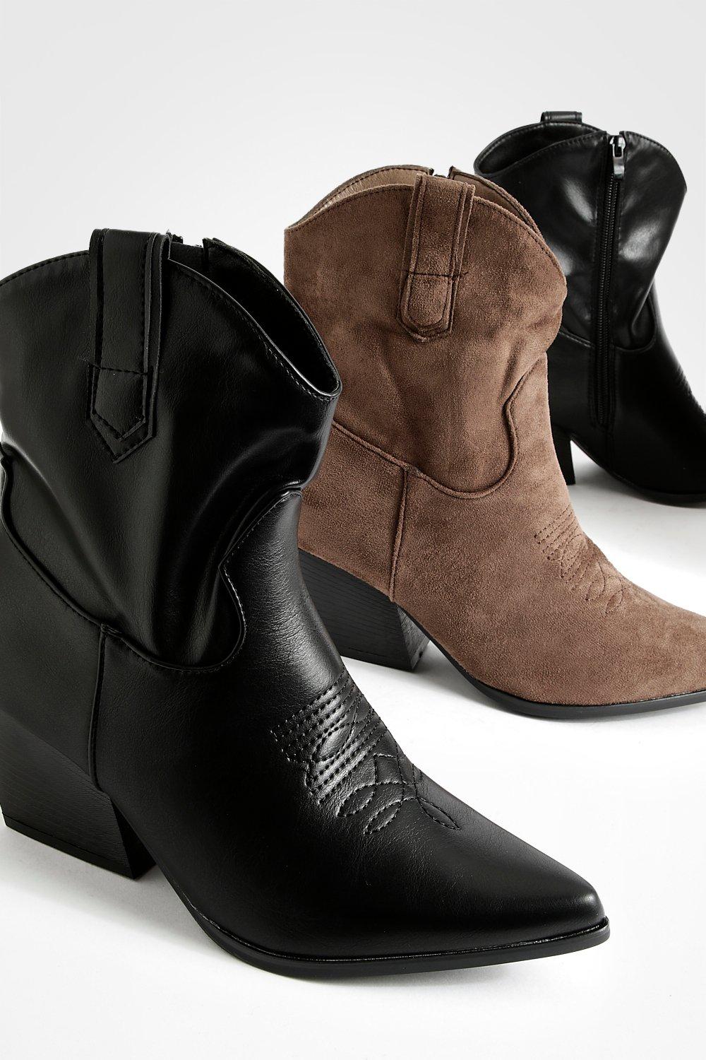 Low cut hot sale western boots