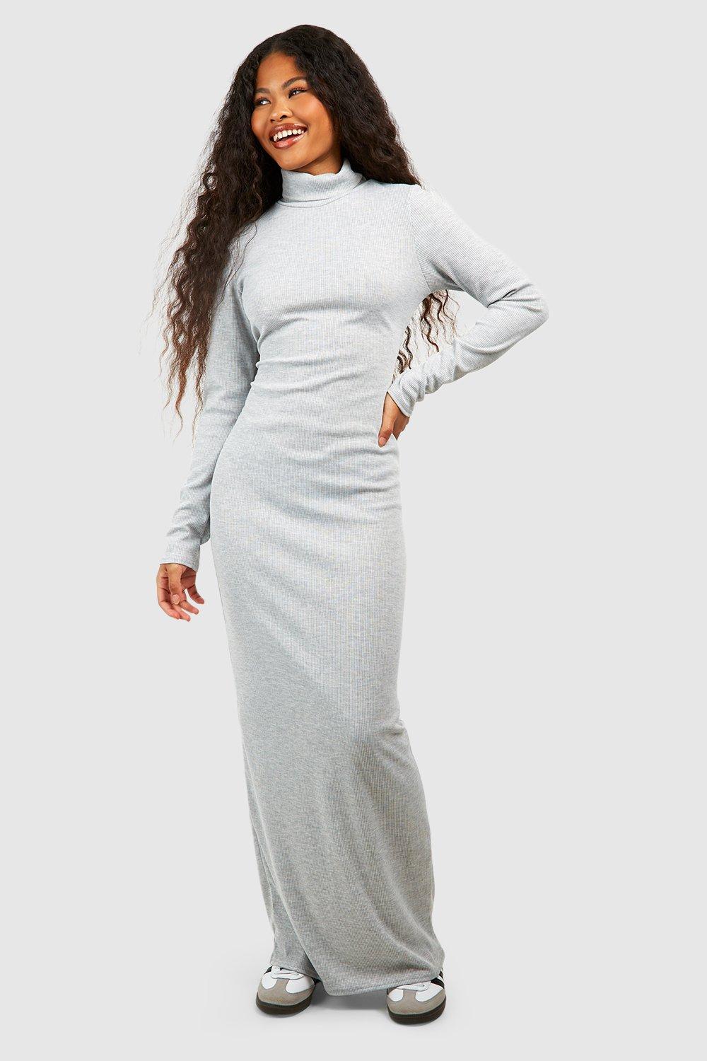 Maxi gray hot sale dress