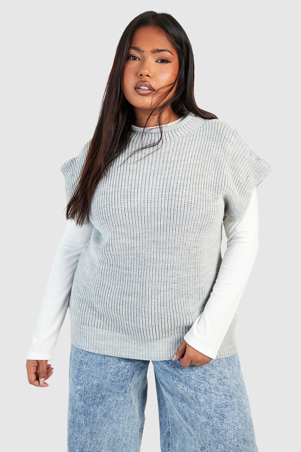 Grande taille - Pull oversize sans manches