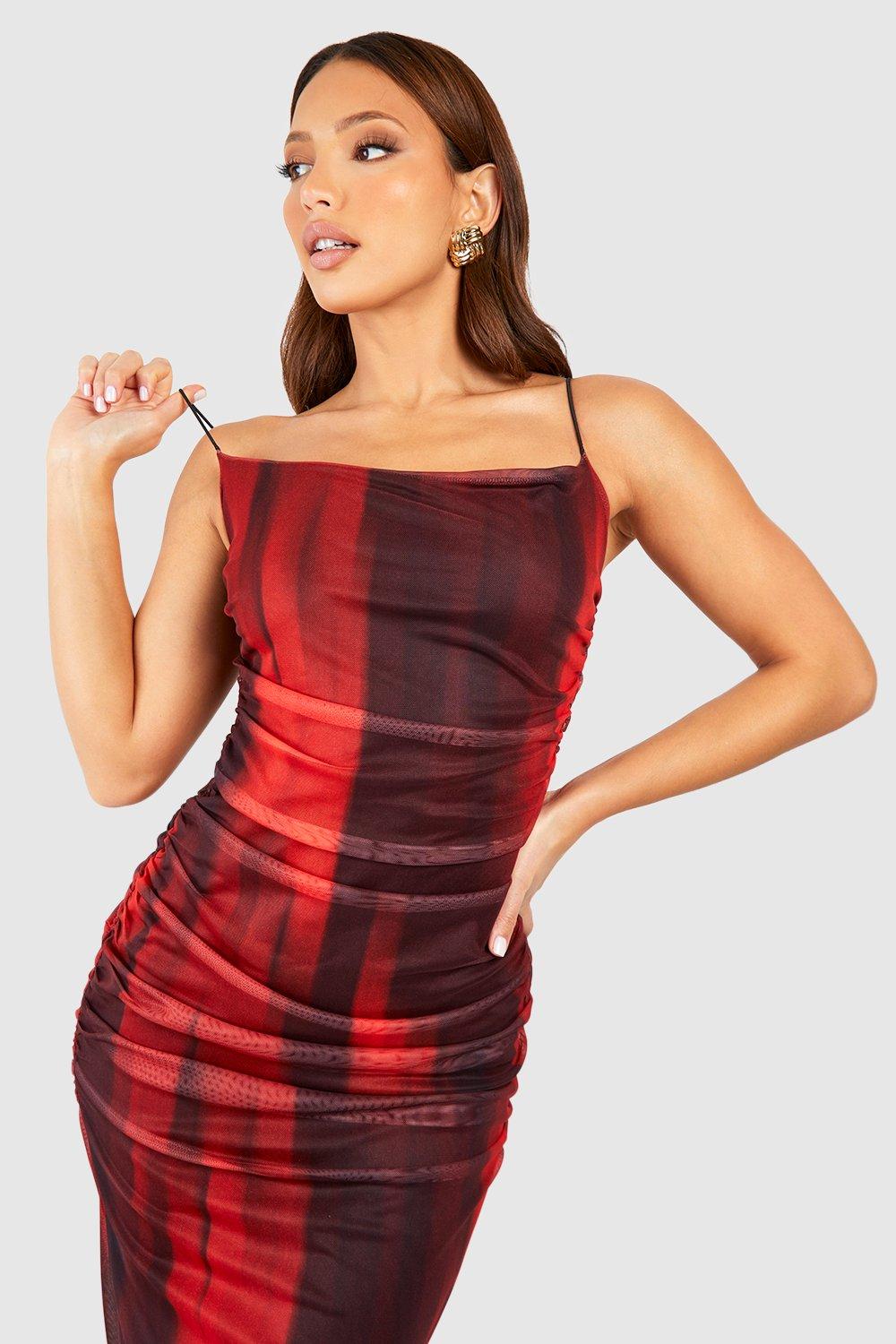 Boohoo deals wine dress