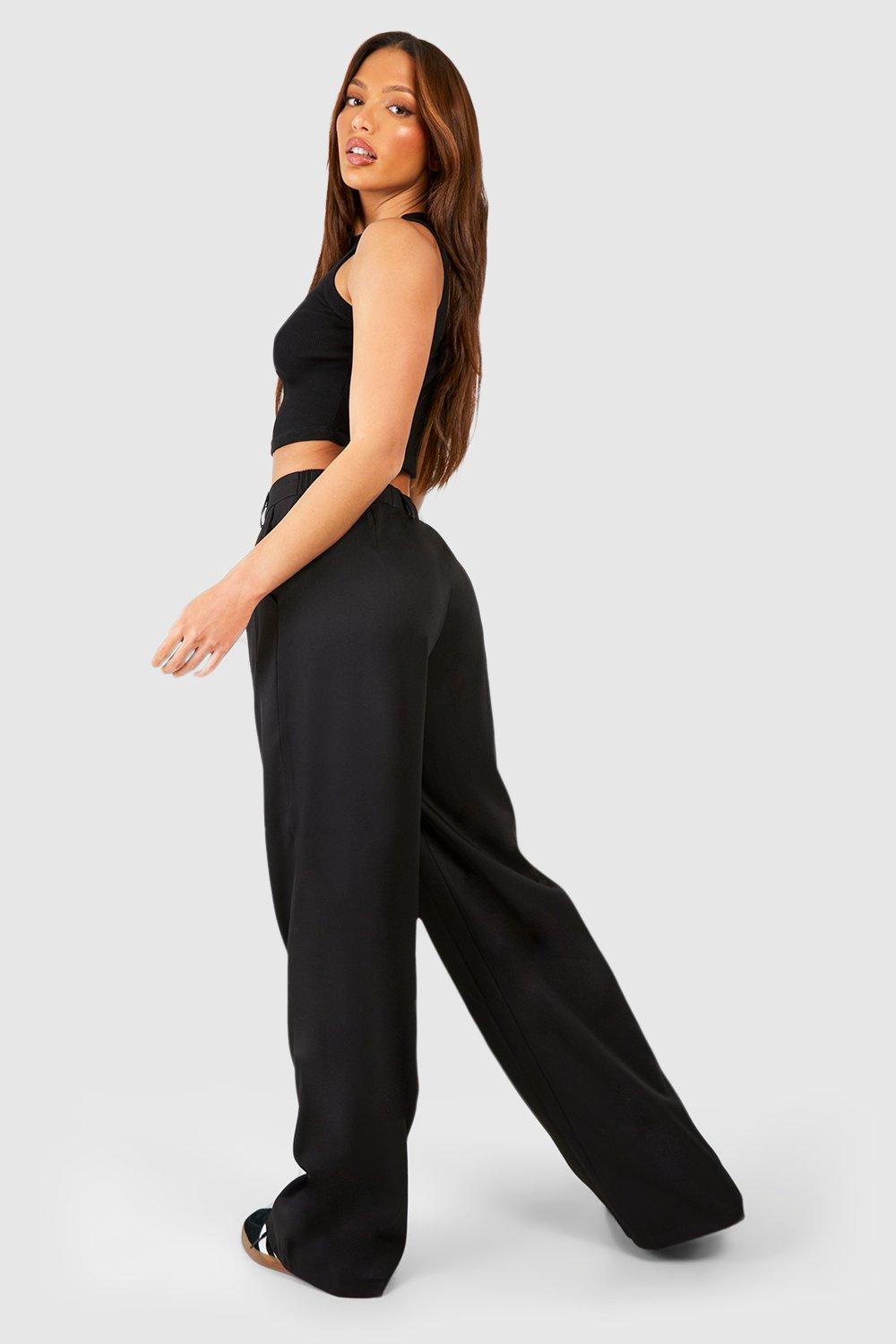 Wide leg pants boohoo top