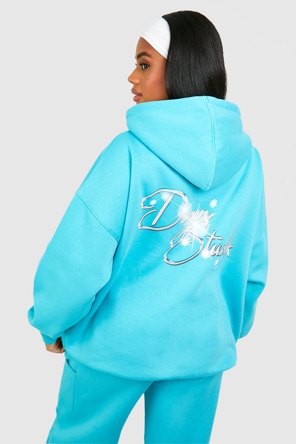 Aqua sale color hoodie