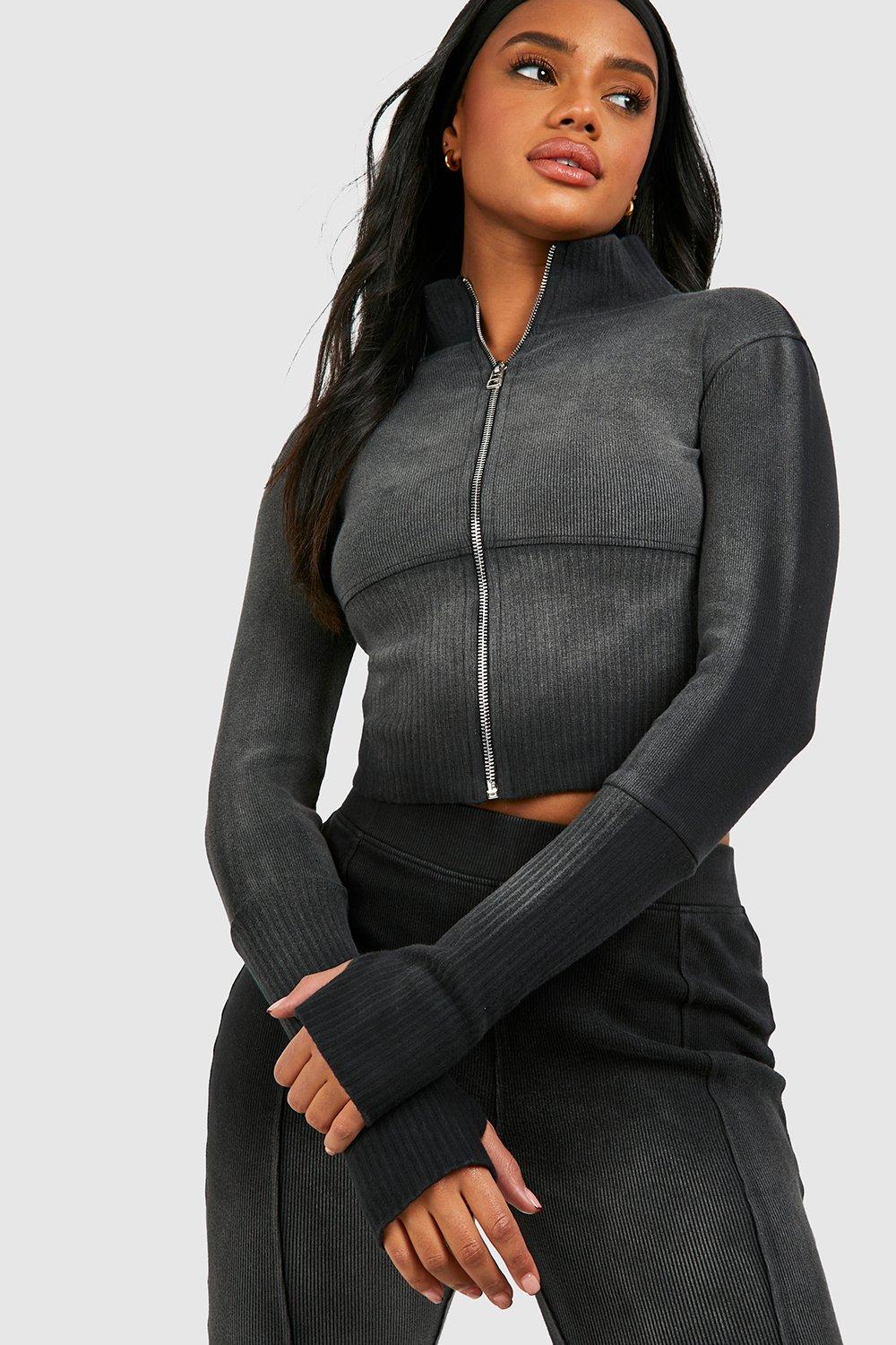 Funnel neck cheap zip up