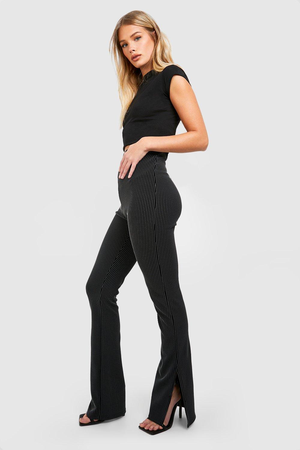 Pantalon discount campana rayas