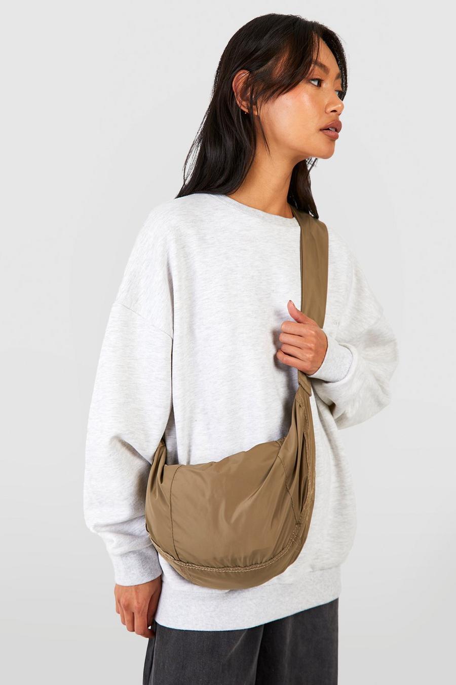 Light khaki Nylon Crossbody Bag