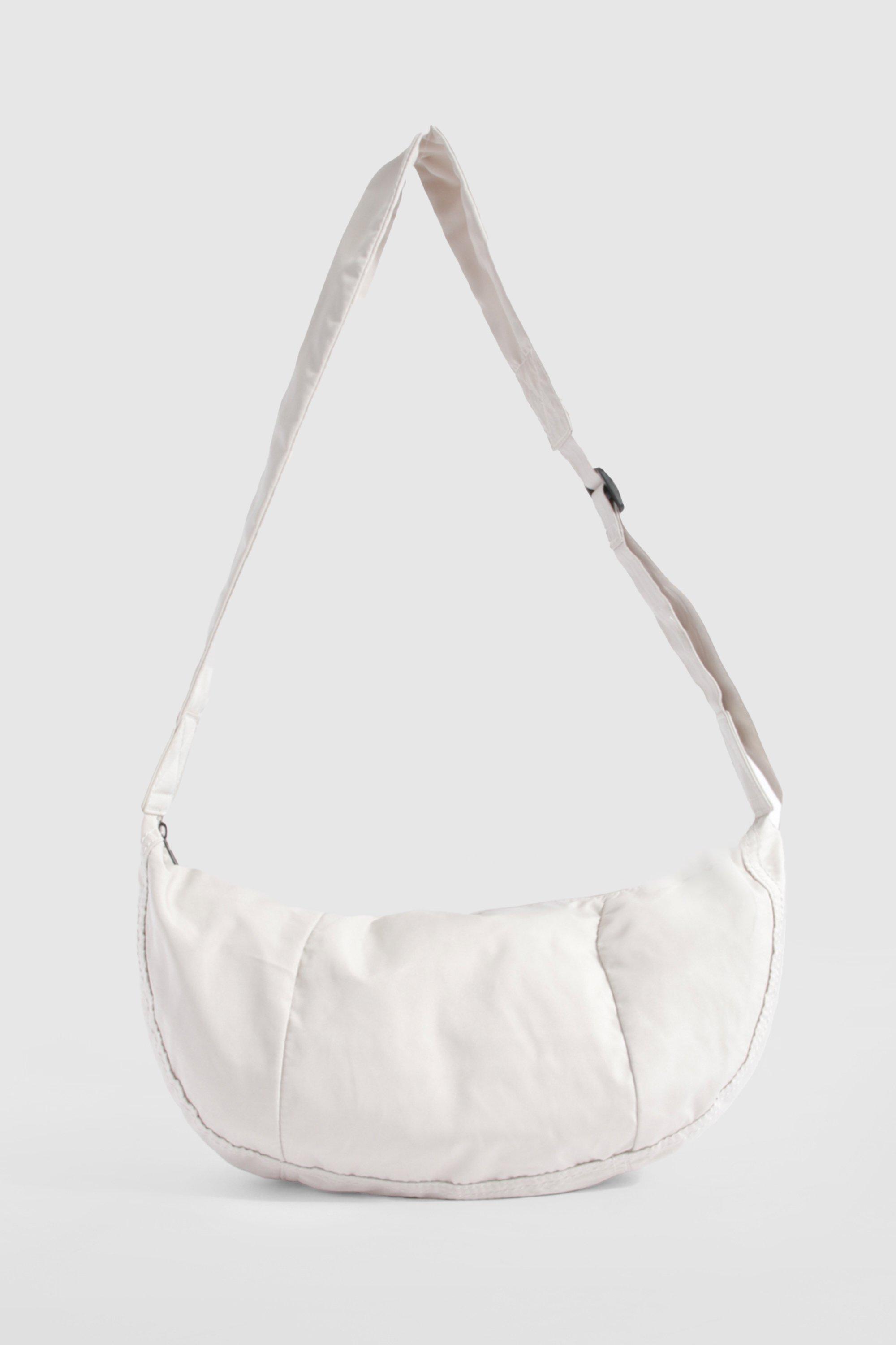 Gray nylon clearance crossbody bag