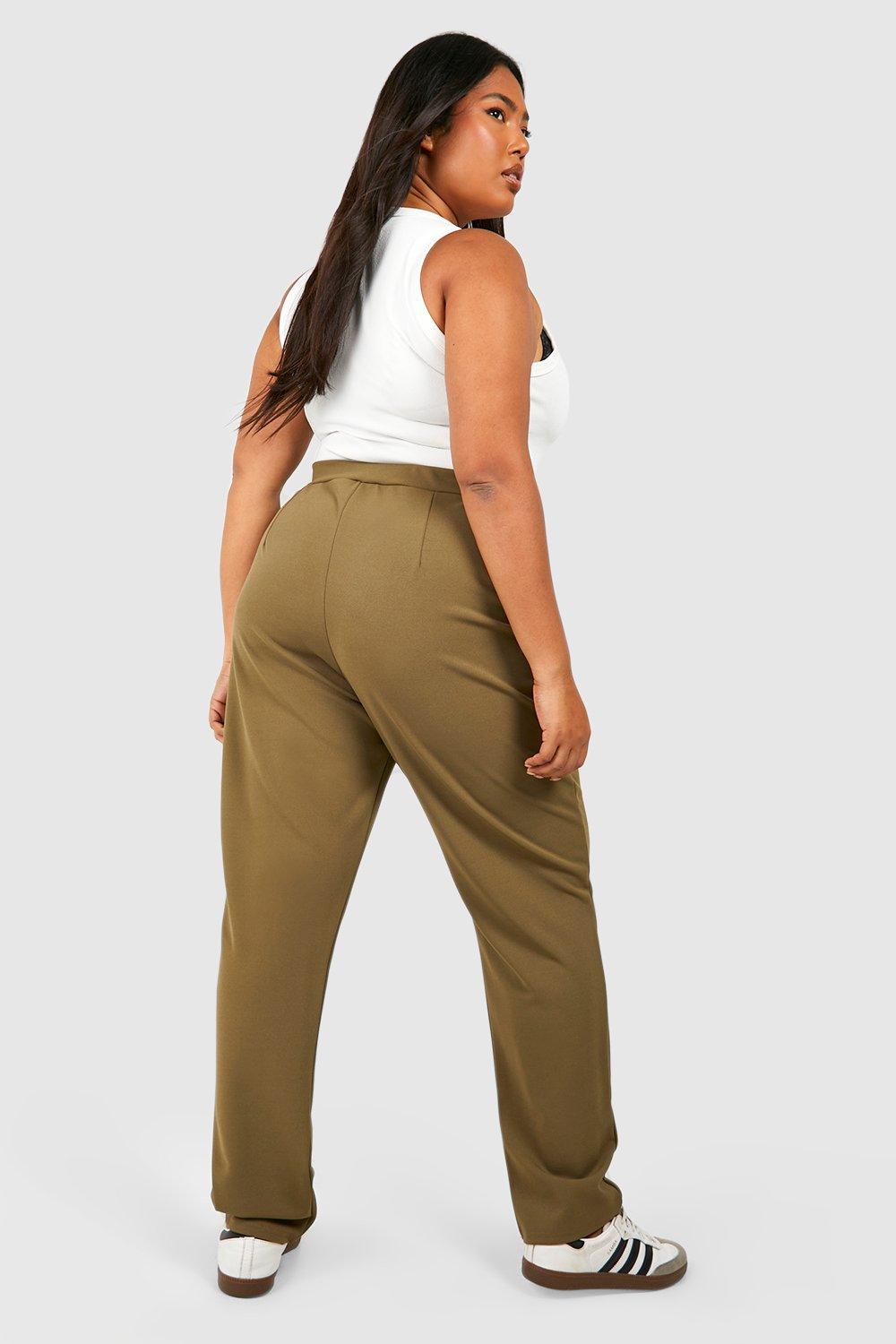 Womens plus 2024 khaki pants