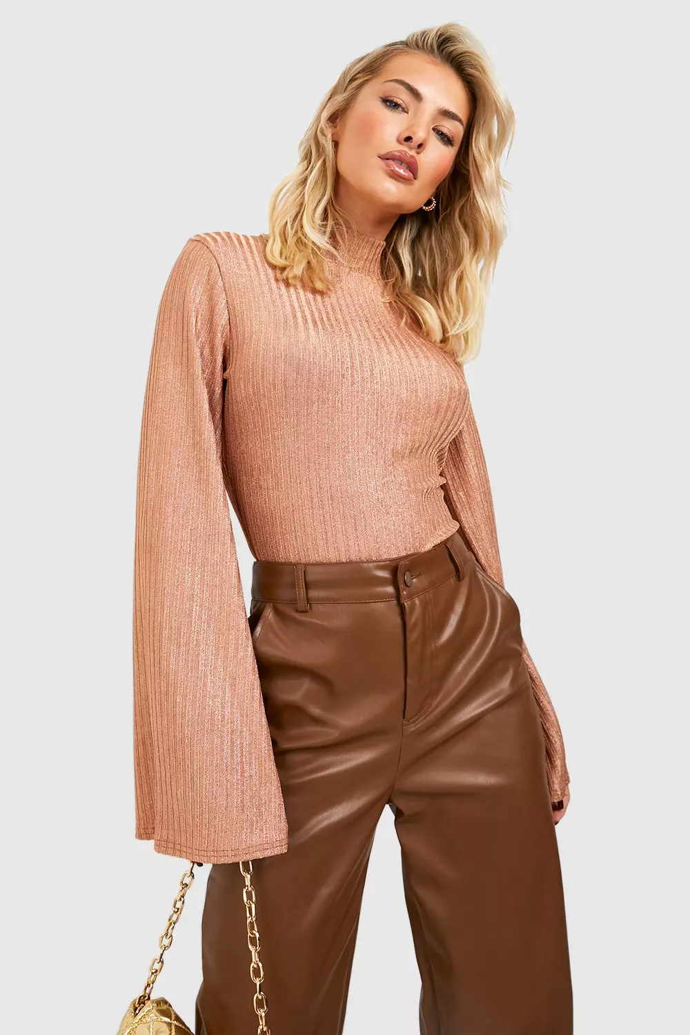 Bronze metallic sweater outlet