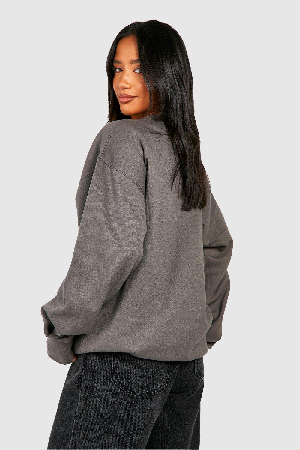 Oversized discount sweatshirt boohoo