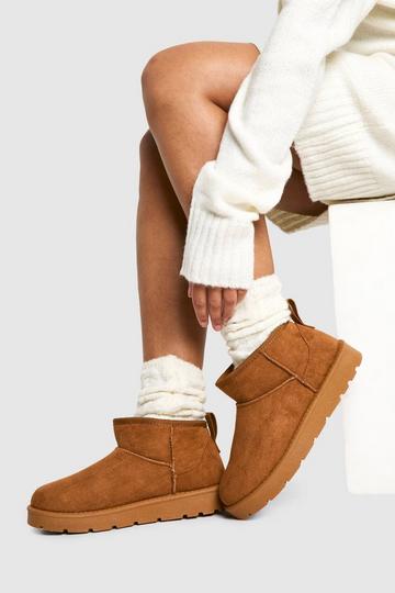 Ultra Mini Cozy Boots chestnut