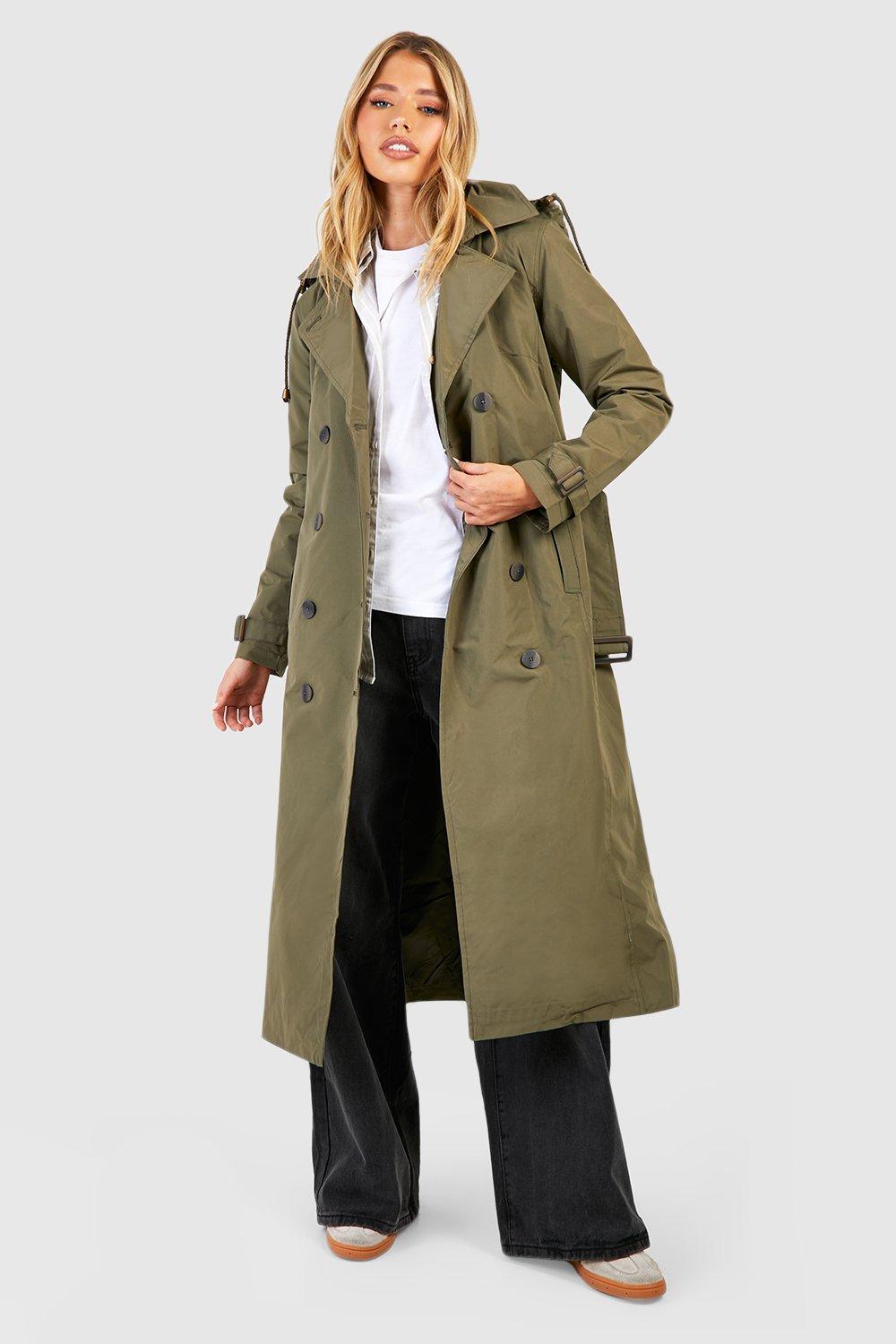 trench jacket with hood