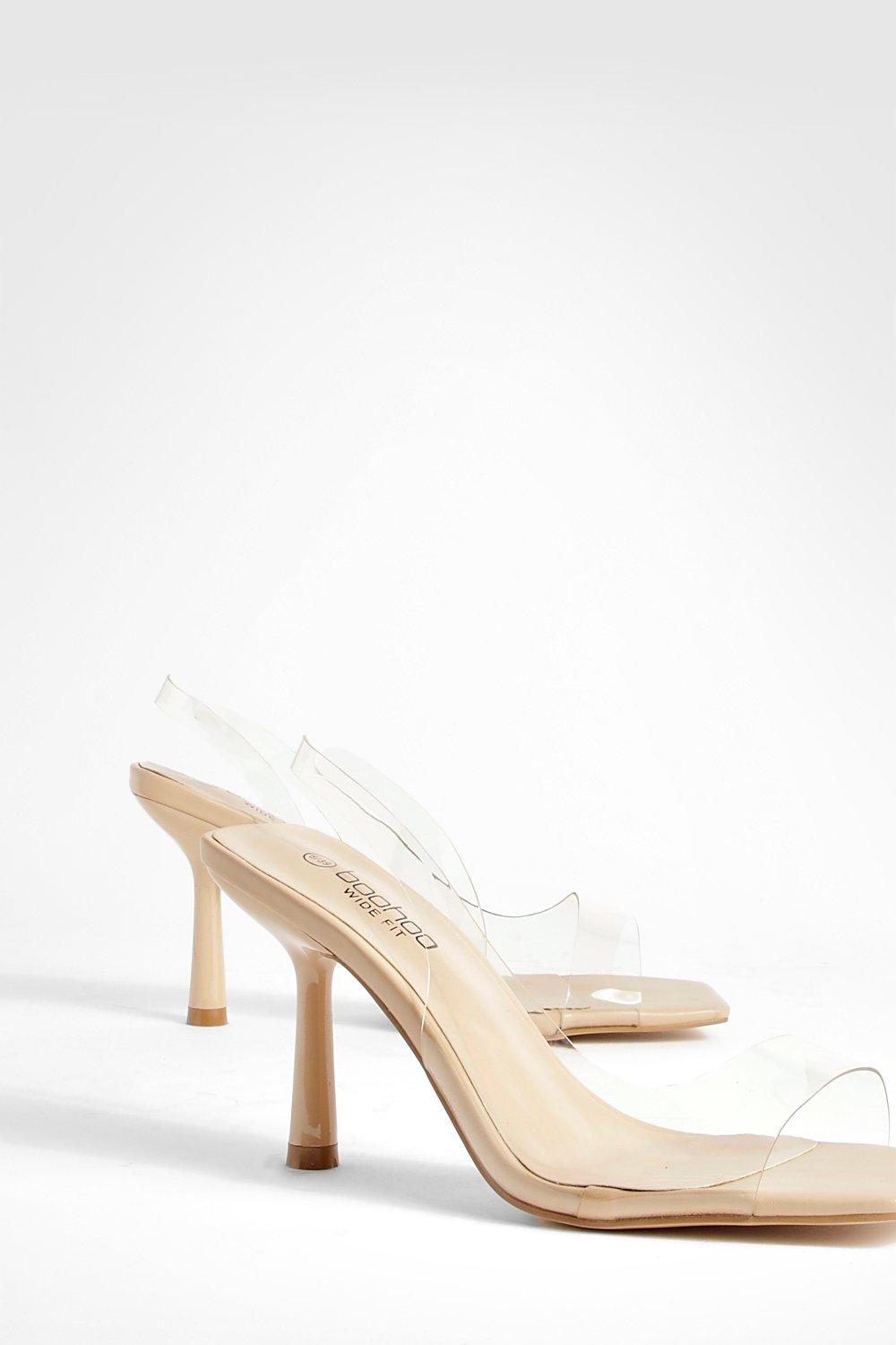 Boohoo transparent heels online