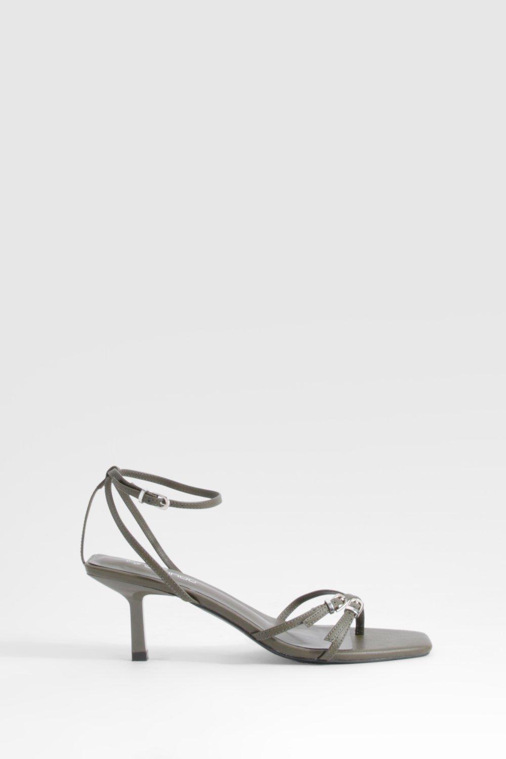 Silver on sale skinny heels