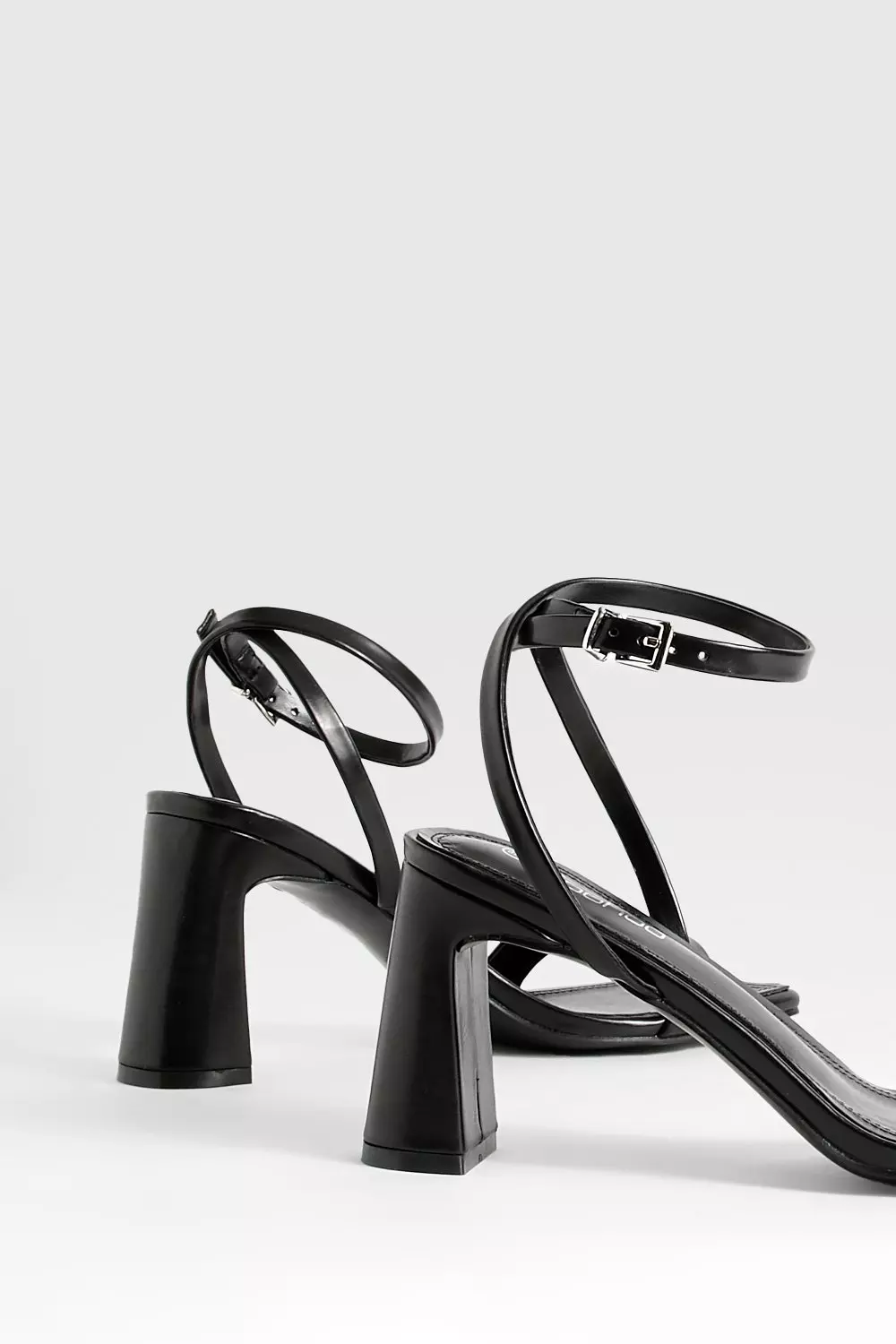 Black Mid Height 2 Part Heels alternative image