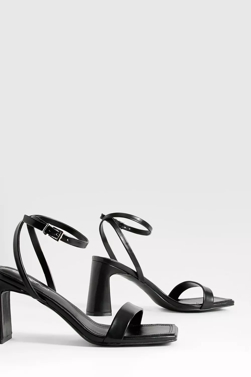 Black Mid Height 2 Part Heels alternative image