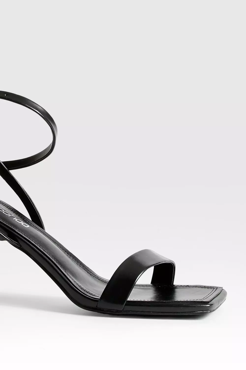 Black Mid Height 2 Part Heels alternative image