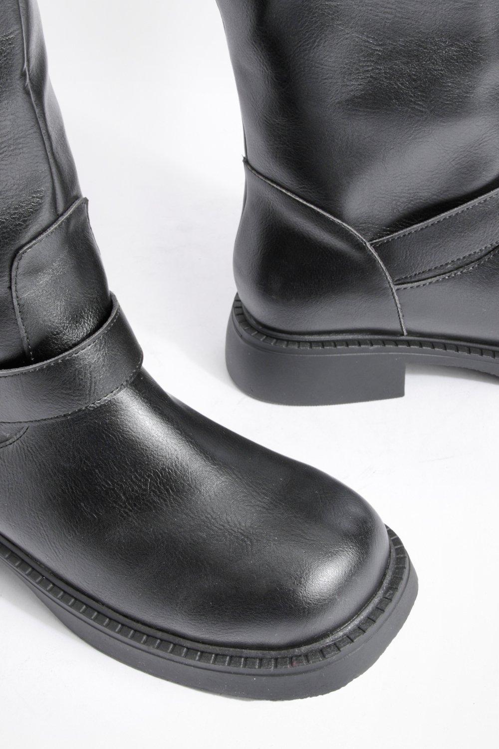 Boohoo store biker boots