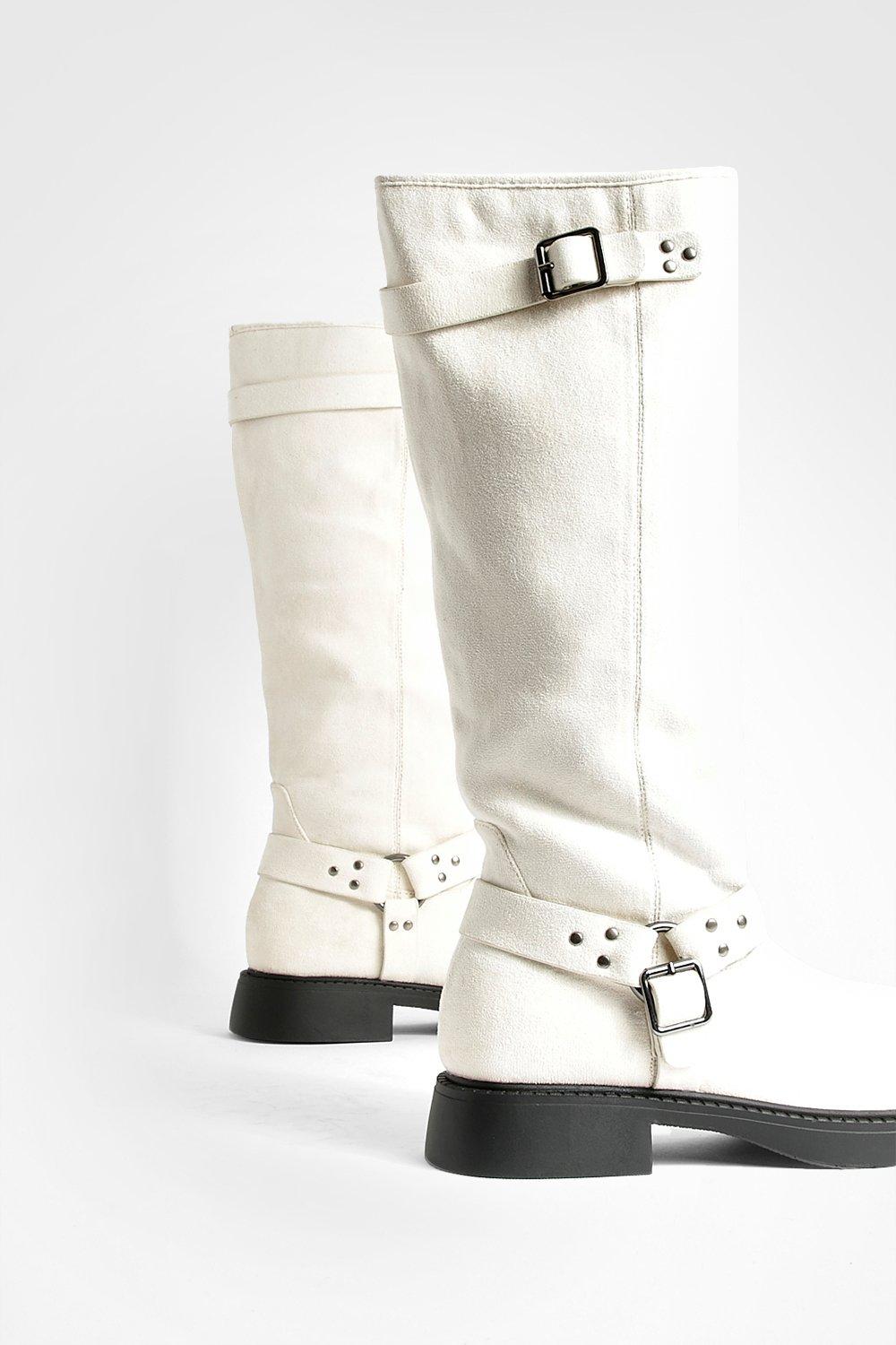 Pull on biker clearance boots