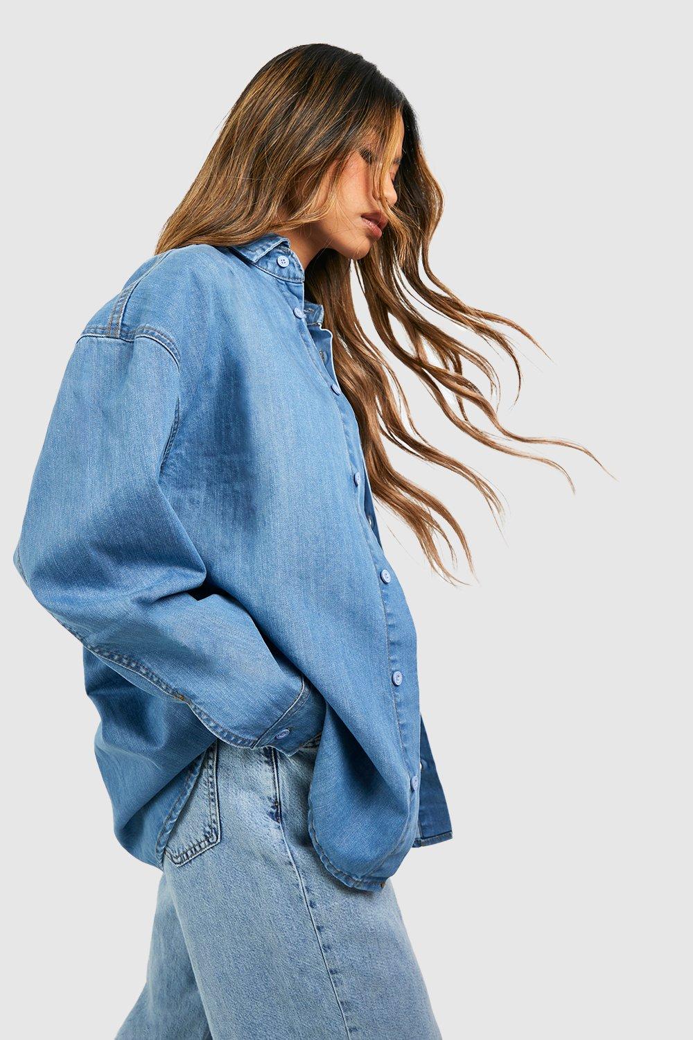 jeanshemd oversize damen