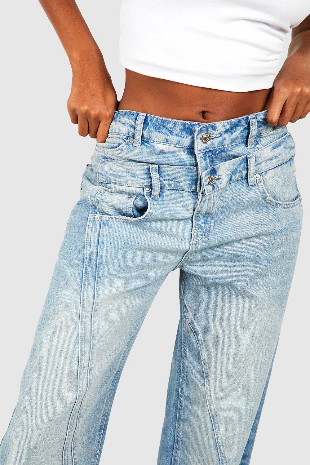 Double Denim January 5th Women's Distressed Skinny Denim Jeans Stretch  Elastic Waistband Comfy Casual Pants DJ-03 Light Blue S at  Women's  Jeans store