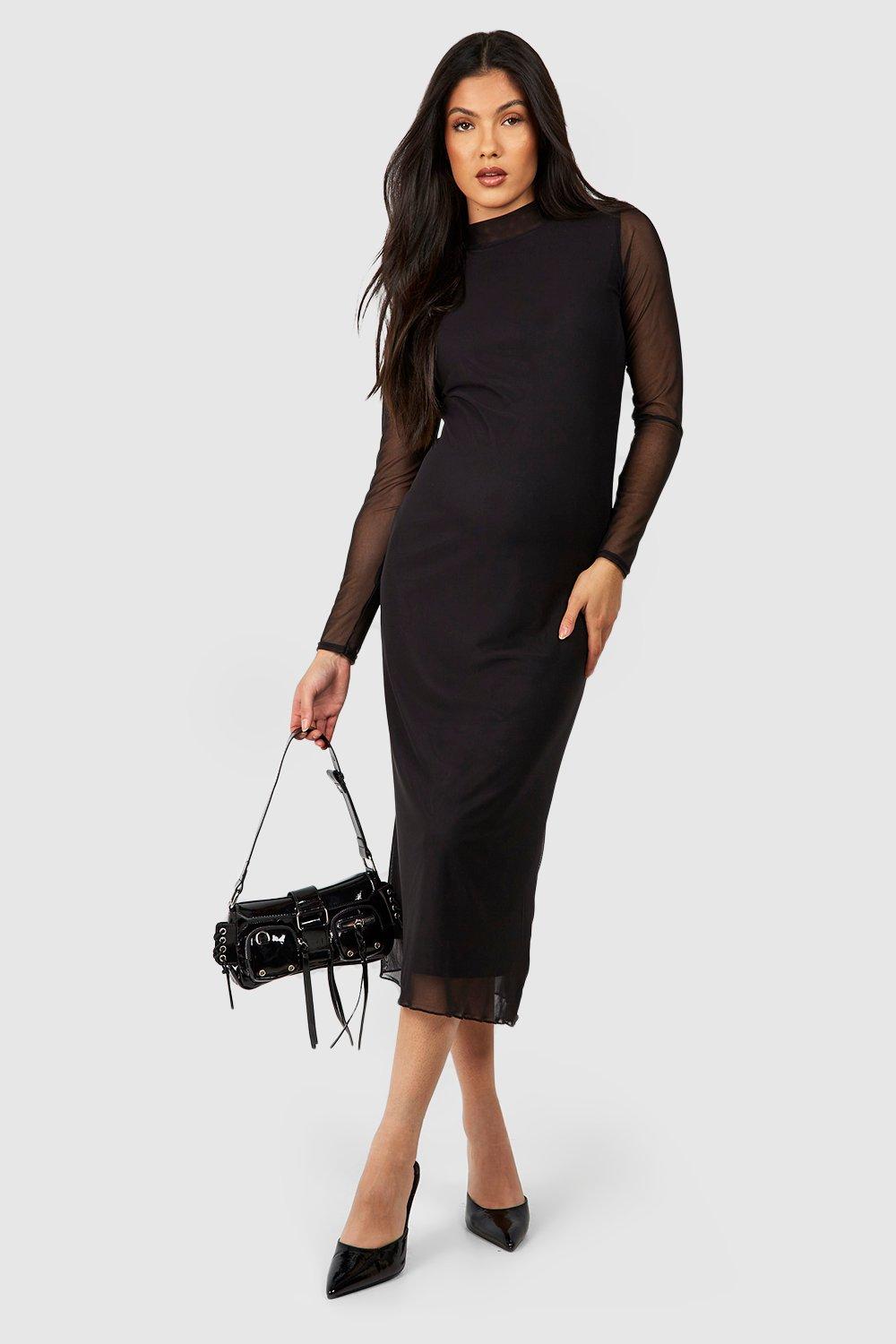 Mesh shop midaxi dress