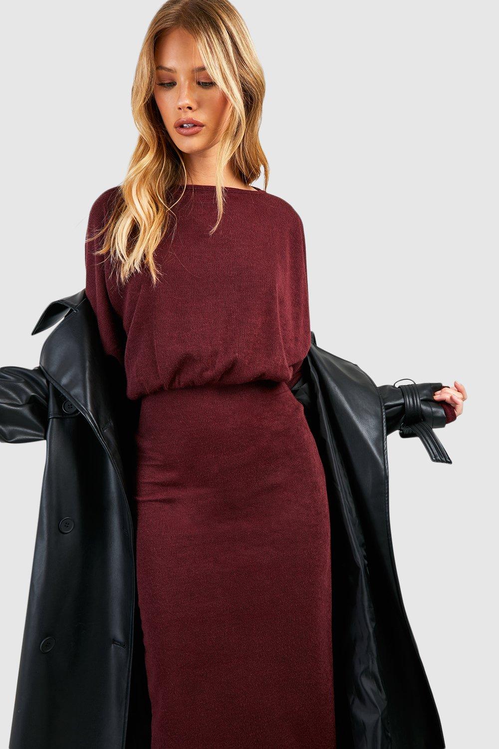 Long Sleeve Knit Midaxi Dress