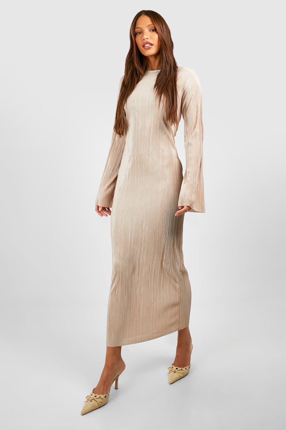 Long sleeve hotsell maxi shift dress