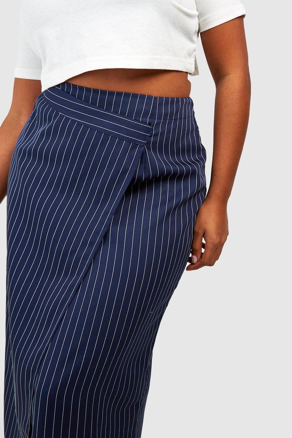 Navy blue 2025 skirt boohoo