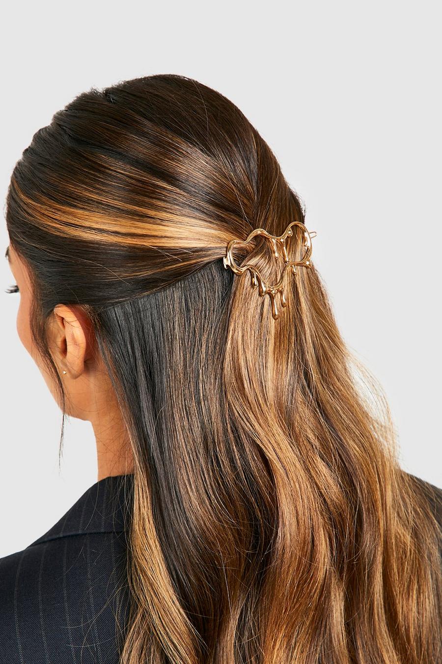Gold Drippy Hair Clip image number 1
