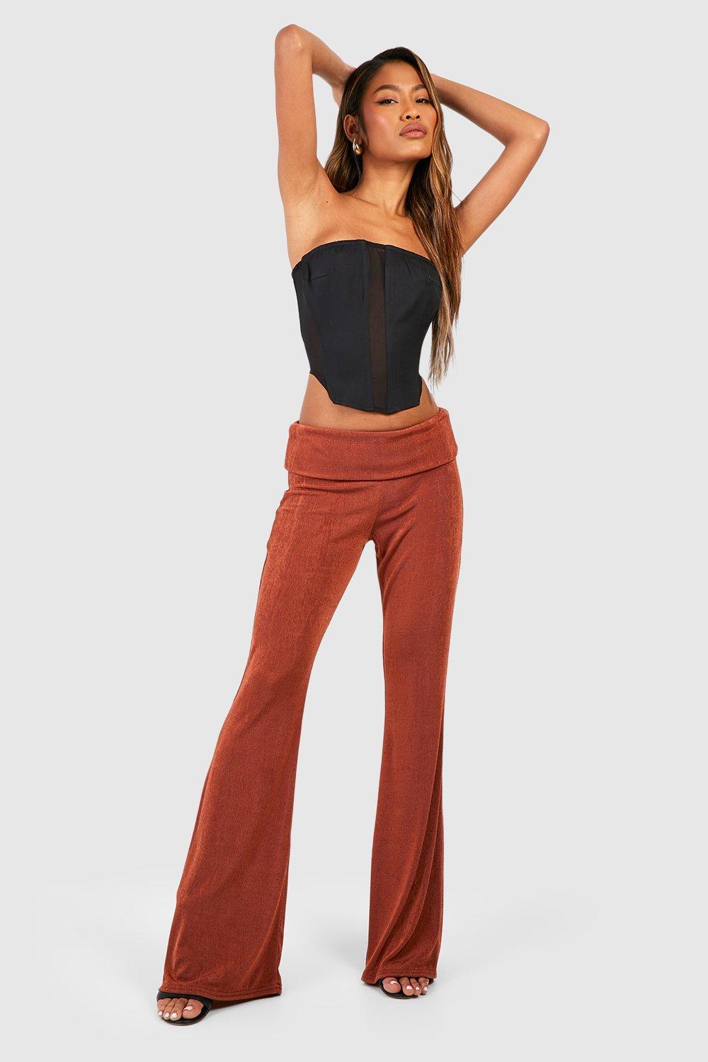 Pantalon flare moulant boohoo FR