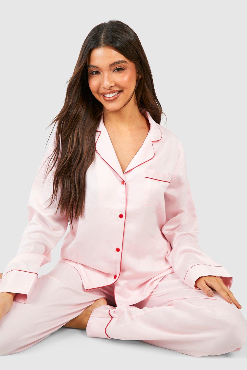 Women's button discount front pajama set